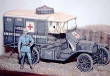 Resicast 1/35 Ford T Ambulance 1917 WWI (Full kit w/Photo-etch & Decals) 351118