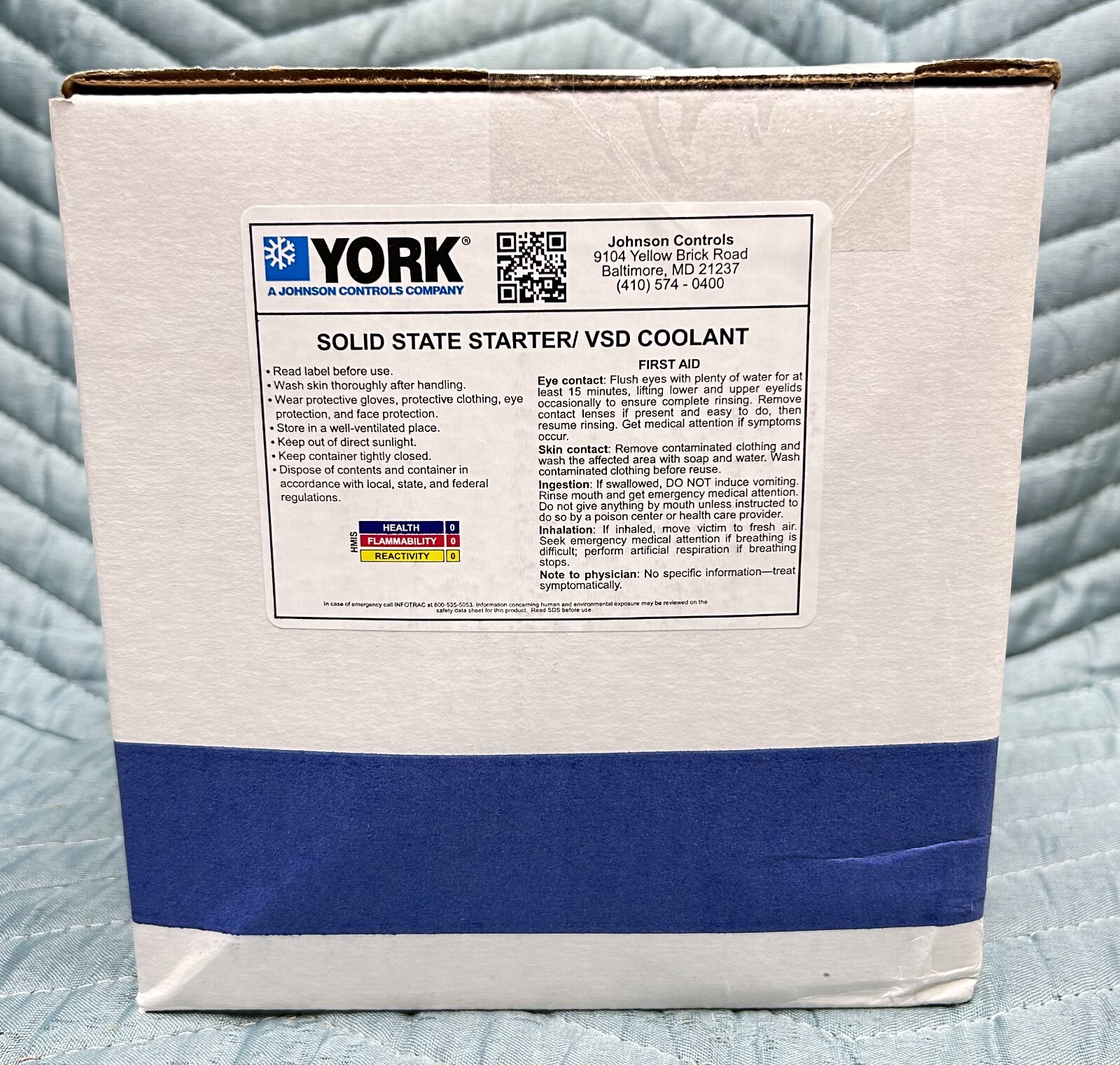 York Genuine 01304129000 Solid State Starter/VSD Coolant 1 Gallon MFG