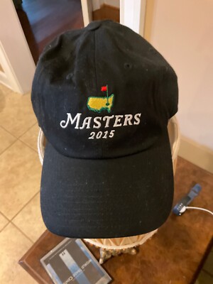2015 MASTERS WINNER JORDEN SPIETH NEW 2015 BLACK HAT WITH TAG NEVER WORN