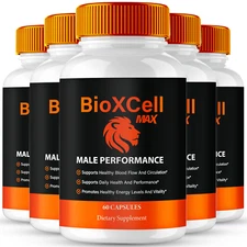 (5 Pack) BioXCell Male Health Supplement Support Blood Health & Vitality Pills