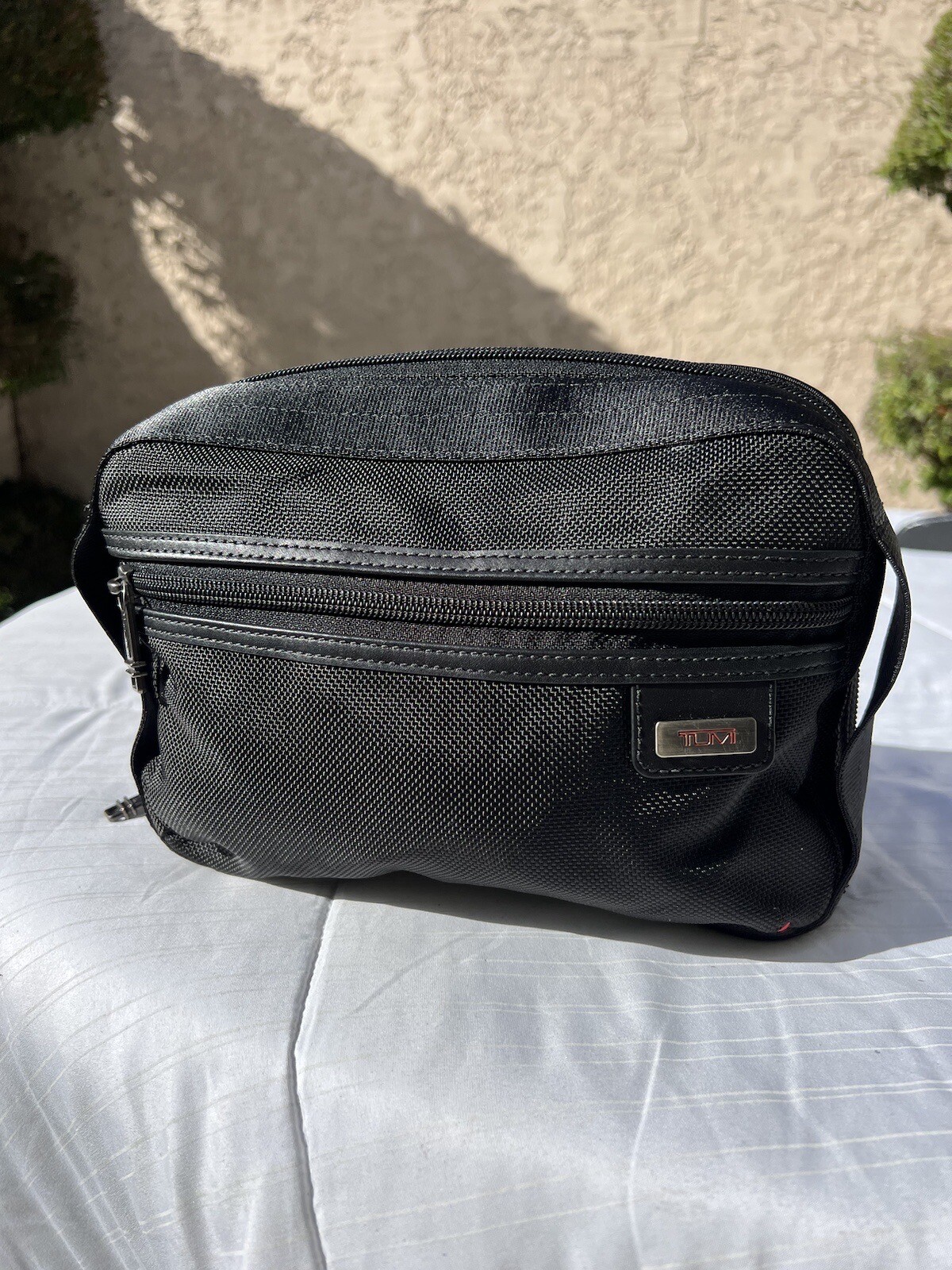Tumi 22391DH Alpha Black Ballistic Nylon Small Travel Toiletry Kit Case Bag Dopp eBay