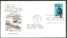 US SC # 1438 Drug Abuse FDC. Artmaster cachet. 1