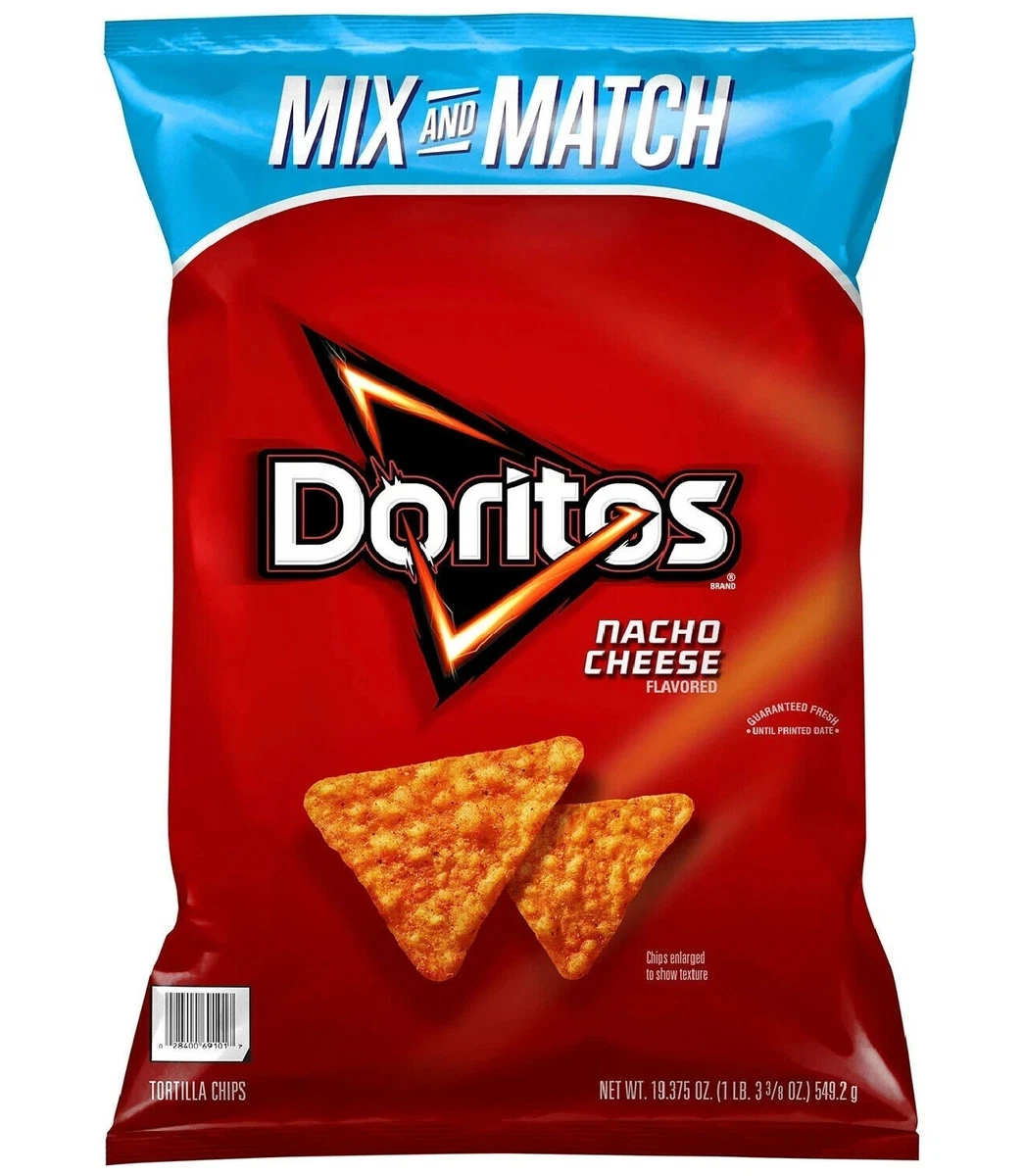 Doritos Nacho Cheese Flavored Tortilla Chips, Oz Bag/64, 58 OFF