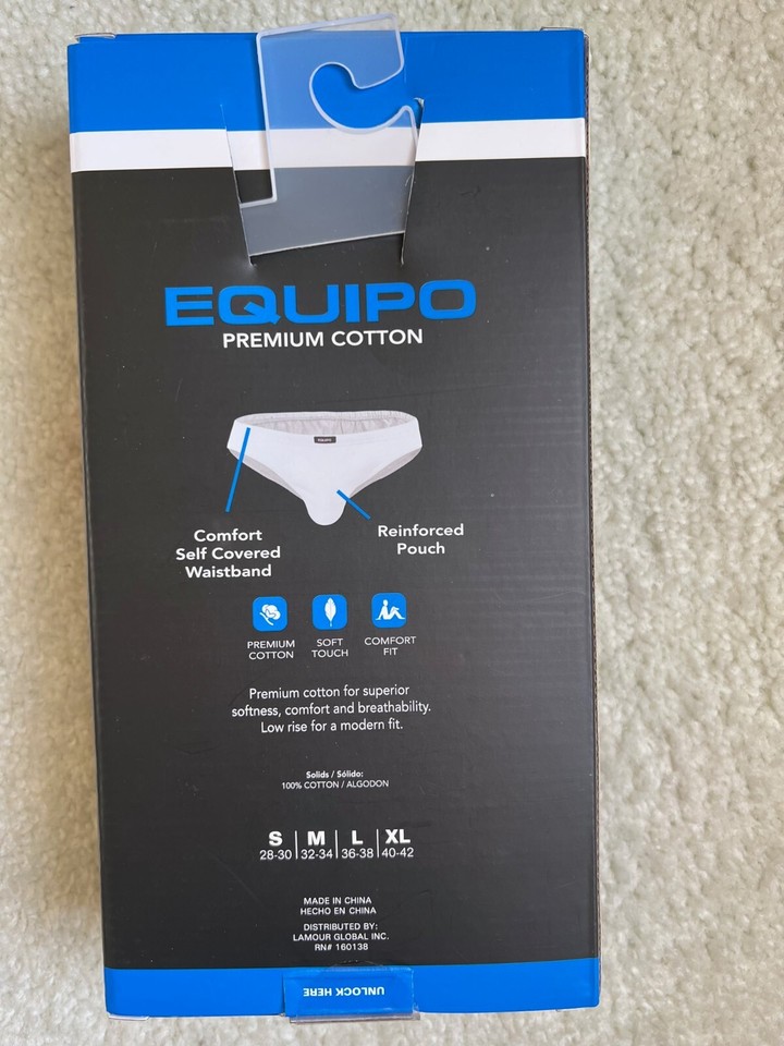 Medium Men's Equipo 5Pack Bikini Briefs RedBlack Premium Cotton
