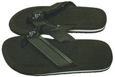 Mens Flip Flops Lightweight Thong Summer Sandals Beach Shoes Black 8