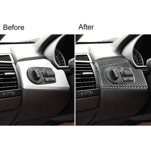 6Pcs Carbon Fiber Driver Side Front Dash Cover Trim For BMW Z4 E85 2003-2008 - Picture 4 of 11