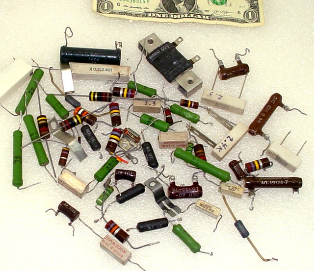 BIG Lot Vintage Power Resistors 1, 2, 5, 10 Watts eBay