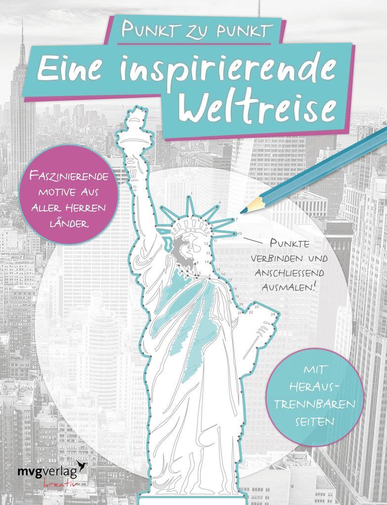 Thumbnail - Punkt Zu Punkt: Eine Inspirierende Weltreise: Malbuch Für Erwachsene |