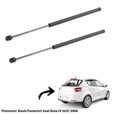 Seat Ibiza 6j 2 Pistones De Gas Para Portón Trasero De Seat Ibiza IV (6J5) 2008 - Molle A Gas, Color Negro Andreini AND.HGS00417 - Foto 10