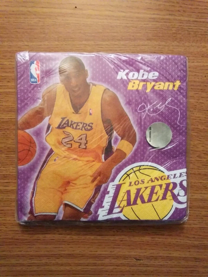 Servilletas Amscan Kobe Bryant LA Lakers Fiesta de Cumpleaños Licencia Oficial 16 piezas Foto 2 de 2