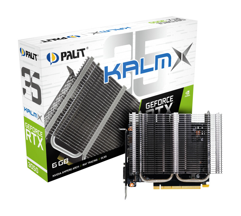 Palit GeForce RTX 3050 KalmX 6GB (NE63050018JE-1070H) Grafikkarte 