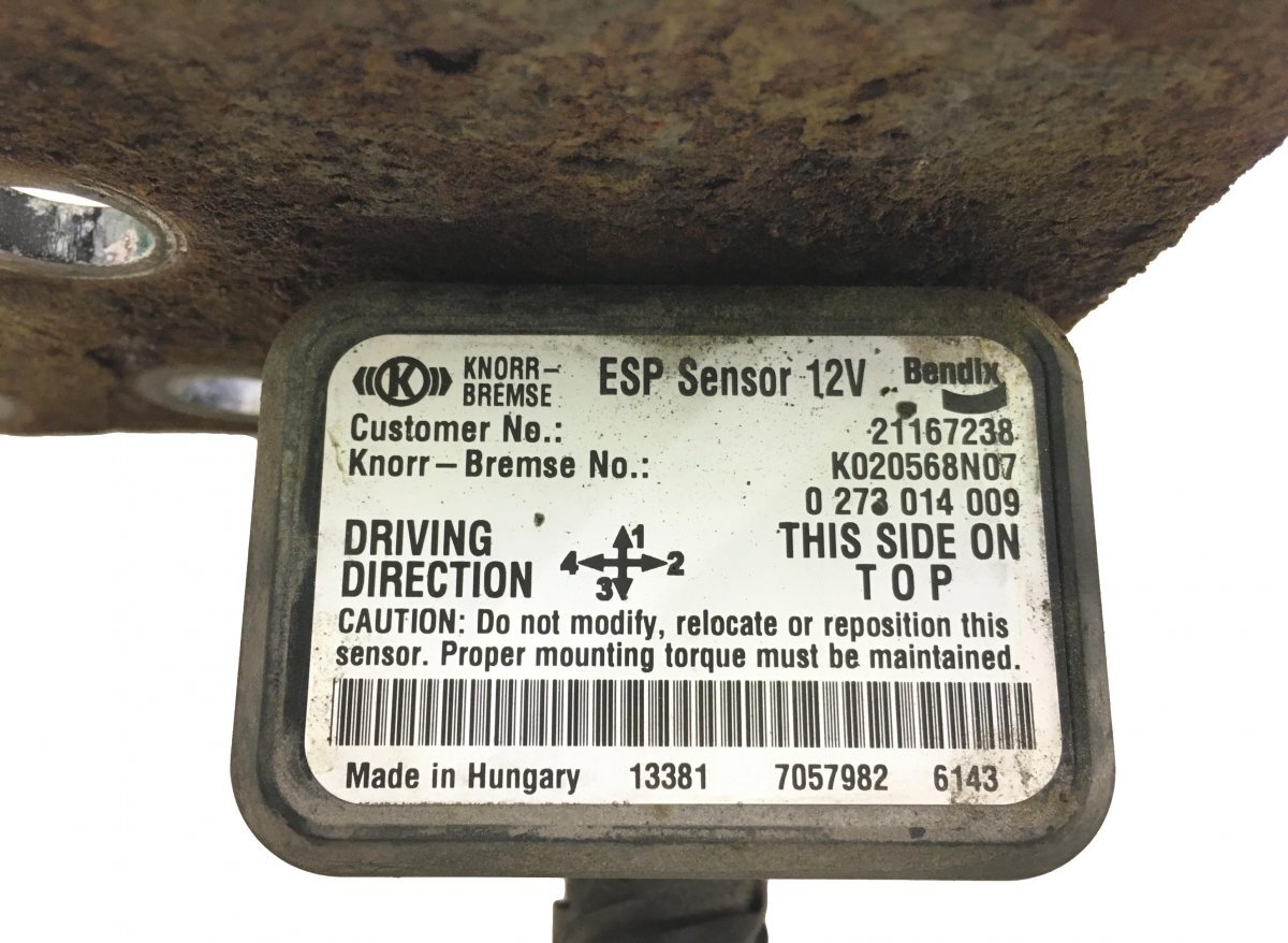 21167238 ESP Sensor / Yaw Rate Sensor VOLVO FH, FE, B7, B11  