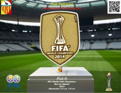 Badge Patch World champions club 2014 maillot du Real de Madrid 2015 (Espagne)