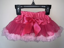 Newborn Pink Tutu skirt with bow great for photoset 0-3 month