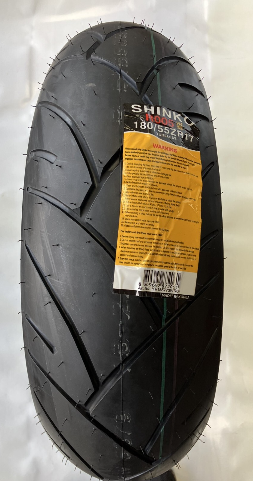 Shinko 180/55ZR17 Sport Rear Tire Motorcycle 005 Advance 180 55 17 Back ...