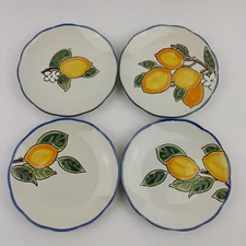 InHomestylez Spectrum Designs Lemons Valley Appetizer Dessert Plate Lemon Zest 