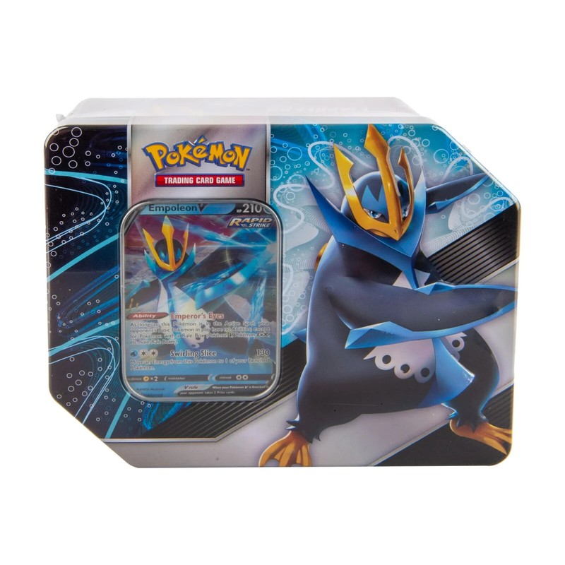 Pokemon Trading Card Game V Strikers Tin Empoleon V Tyranitar Box