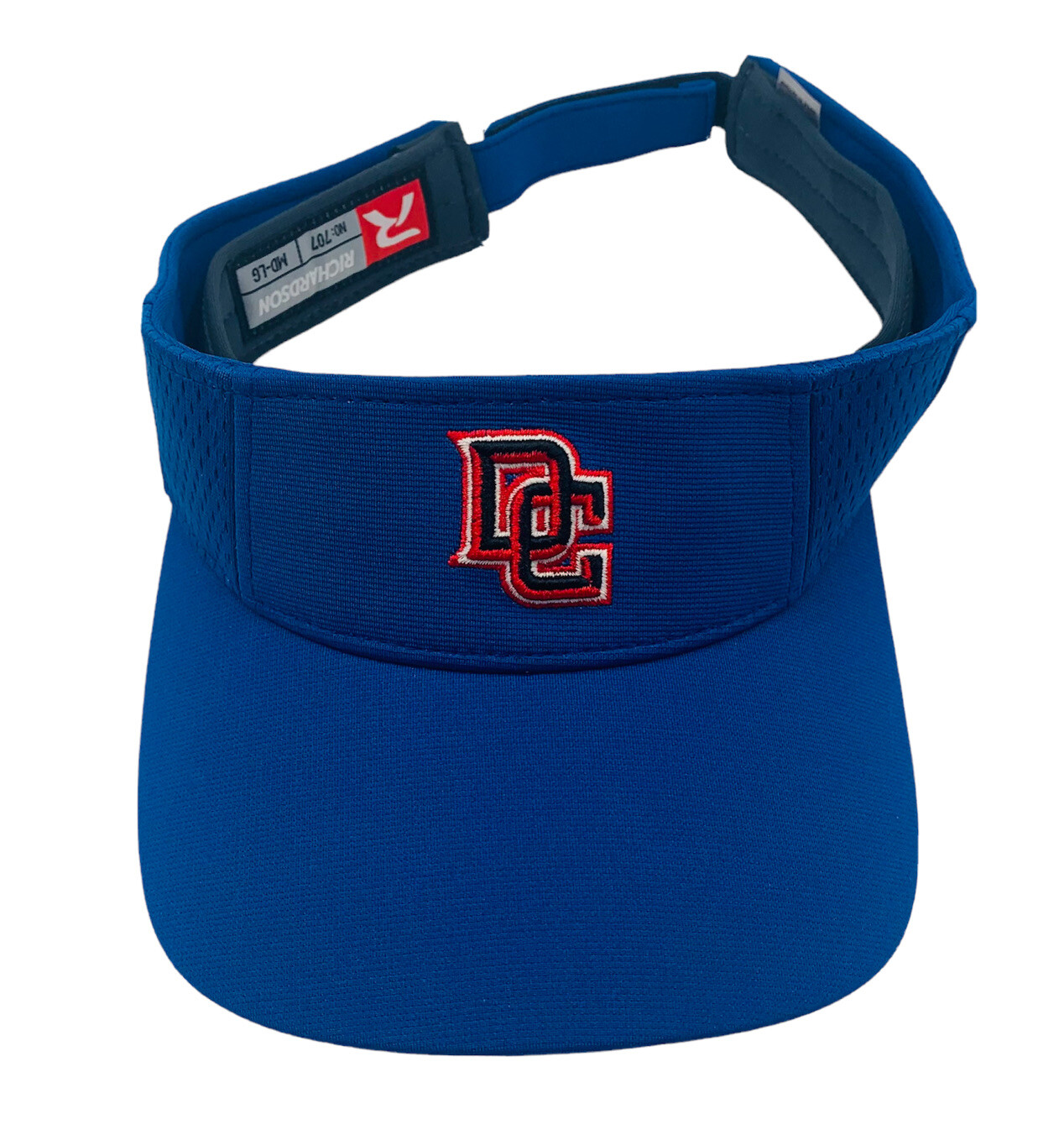 UNKNOWN DC Sun Visor Hat Cap ADJUSTABLE Adult Blu… - image 1