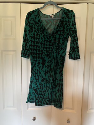 A PEA IN THE POD Womens Size Small Green Wrap Maternity Dress | eBay