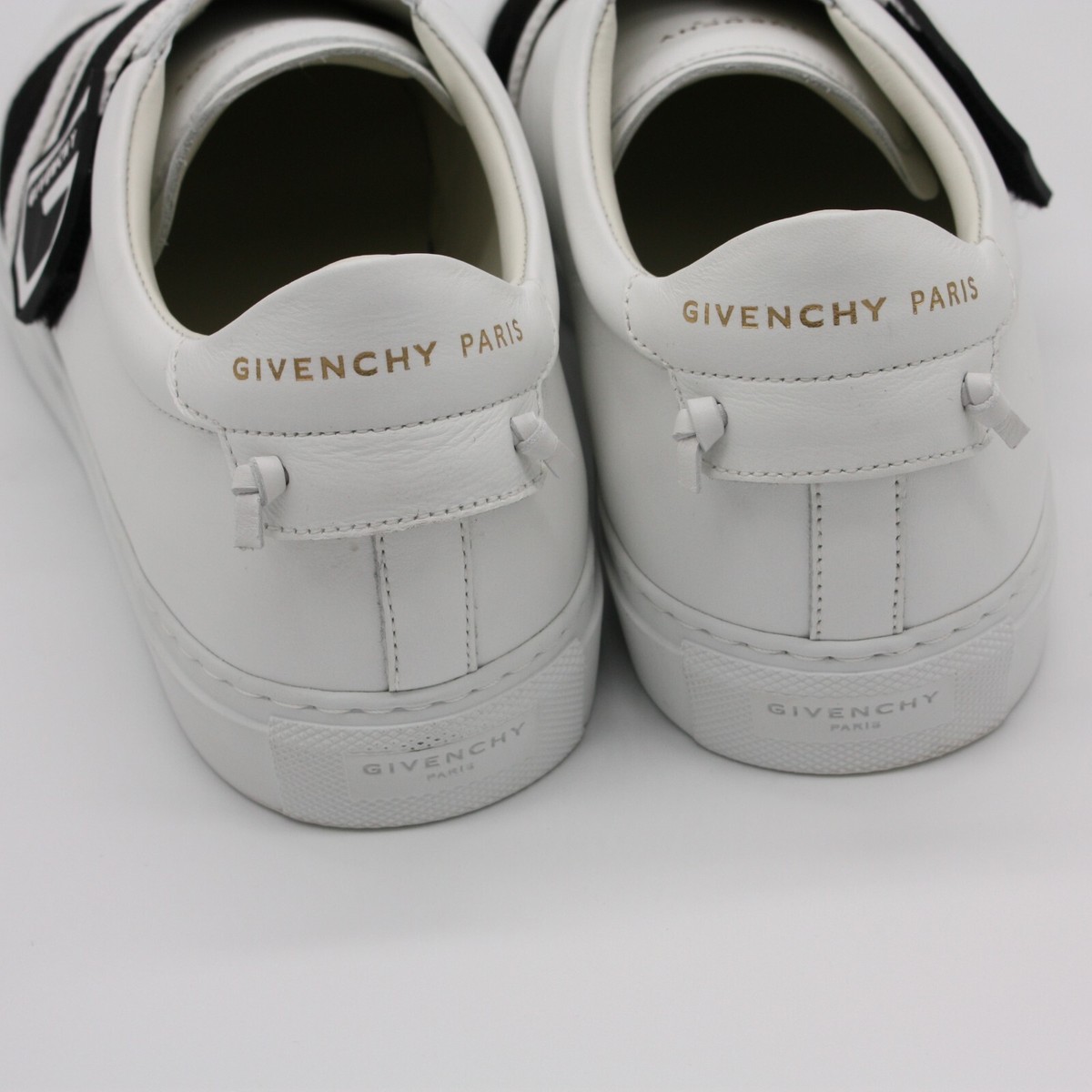 Givenchy Urban Street Leather Sneakers With Logo Strap size