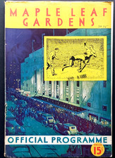 1935 Official Maple Leaf Gardens Wrestling Program w/Toronto Maple Leafs Ads