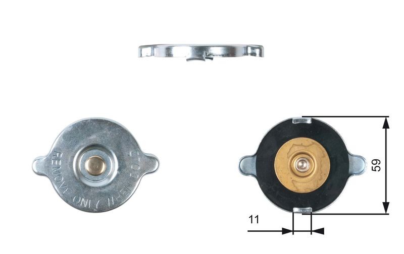 Gates RC117 Radiator Cap Cooling System Replacement Fits Austin Ford Nissan - Image 4