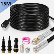 Rohrreinigungsschlauch für Kärcher K2 bis K7 Verstopfungen entfernen + 2 Düsen