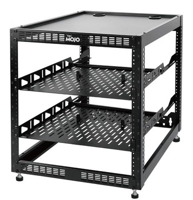 Tecmojo 12U Open Frame Network Rack for IT & AV Gear, AV Rack Floor Standing ...