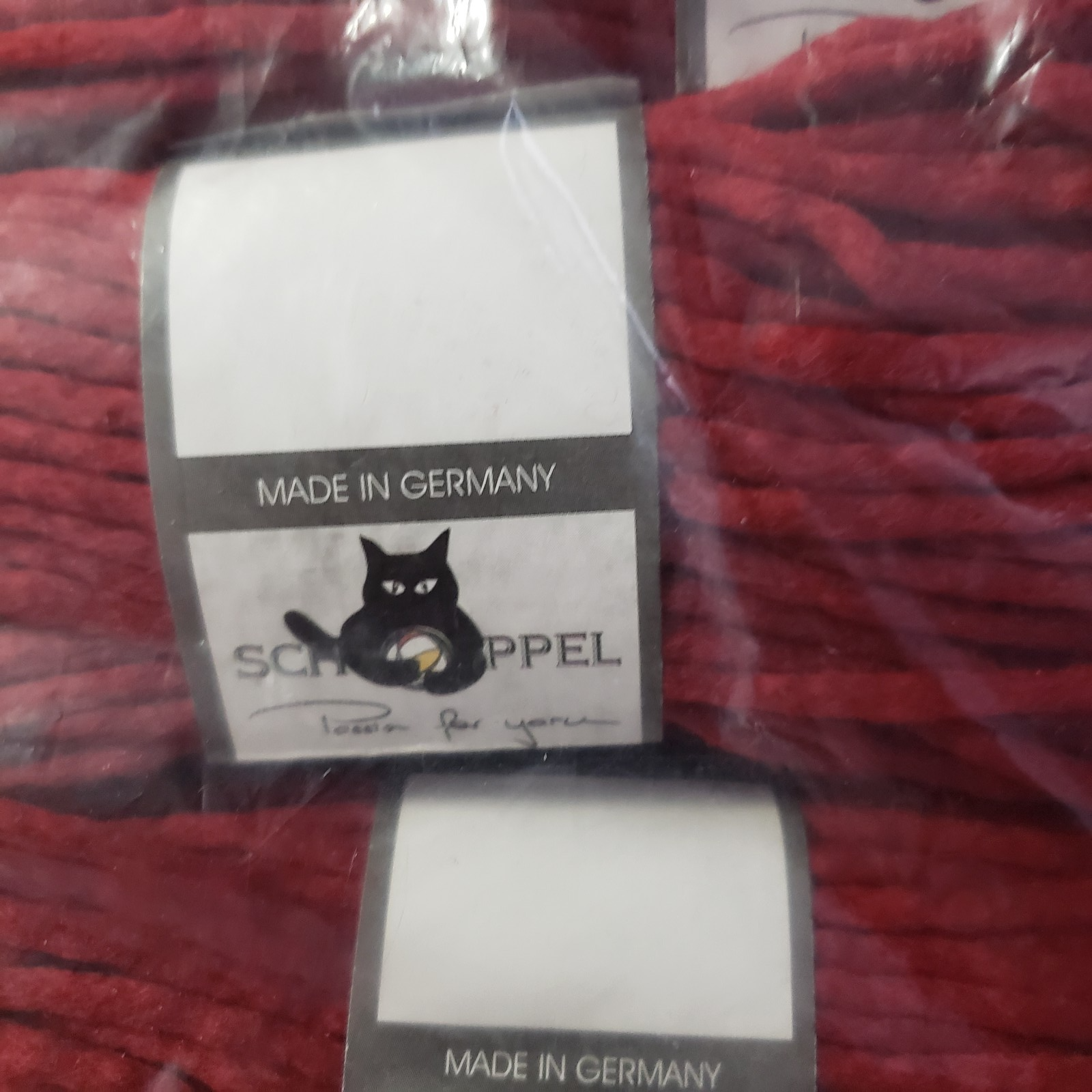 Schoppel Merino Wool Yarn Germany Brick Red 5 Skeins Knit Crochet ...