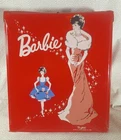 Vintage 1962 Barbie Doll Red Vinyl Carrying Case With Handle & Dividers