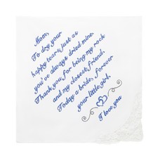 Wedding Handkerchief Something Blue for Bride Bridal Hankie Accessory