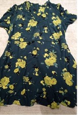 OASIS Dress Size 26 fit n flare occasion Print Holiday Party TP119 10