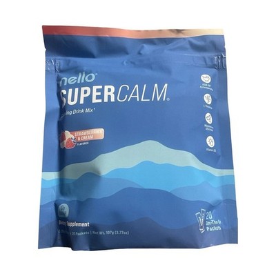 Nello SuperCalm Strawberries & Cream 20 Packets Calming Drink Mix Supplement
