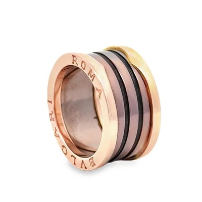BVLGARI B.Zero 4-Band Ring,18 Kt. Roségold Nr.: 56, mit Original Box - 9,80Gr - Bild 1 von 4