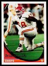 Will Shields, 1994 Topps Football Card, #478, Kansas City Chiefs,