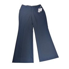 Worthington Women's Black Wide Leg Trousers Pants Size 12 Wrinkle Free NEW