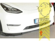Rieger Frontspoiler Spoilerlippe Spoiler für Tesla Model Y schwarz glänzend