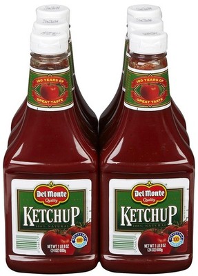 Del Monte Ketchup - 24 oz - 6 pk Tomato Ketchup 1.5 Pound (Pack of 6)