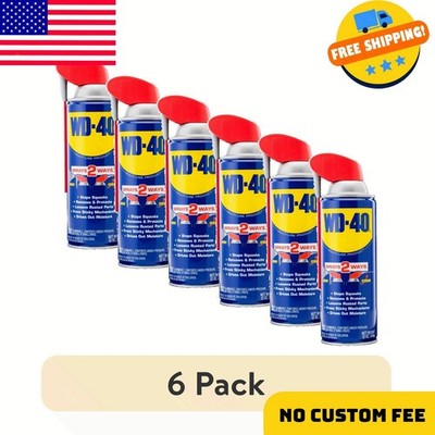 (6 pack) Multi-Use Product Lubricant Spray with Smart Straw, 12 oz.
