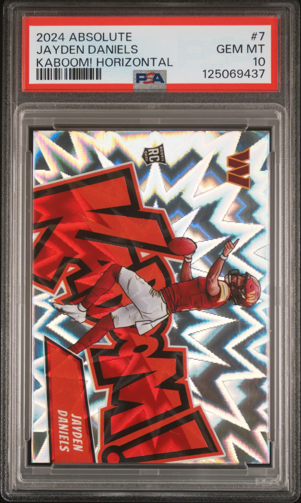 2024 Panini Absolute Kaboom! Horizontal Jayden Daniels #7 PSA 10