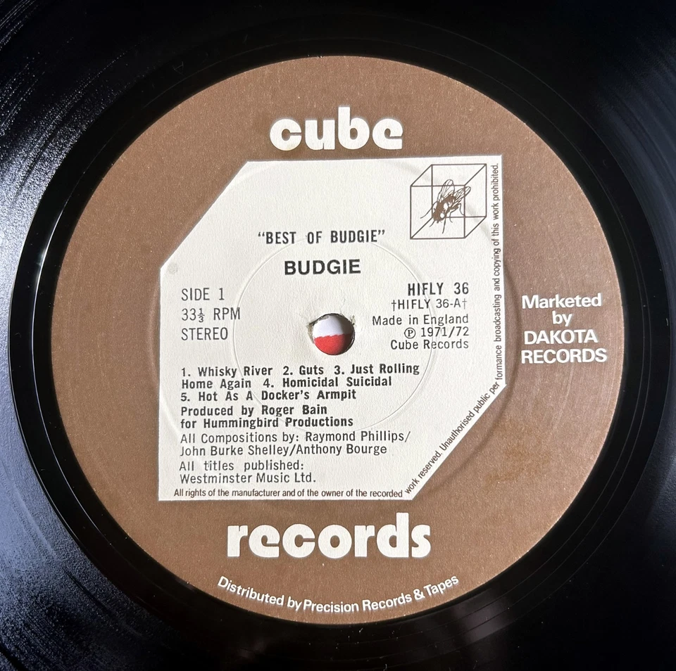 BUDGIE - BEST OF BUDGIE 1981 CUBE HIFLY 36 A1 B1 NEAR MINT UK FIRST - US CLEANED - Image 2 of 4