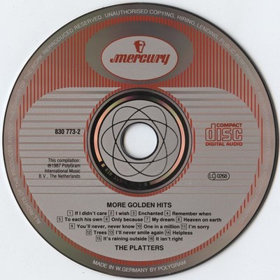 その他 More 24 Golden Hits [CD] The Platters - More Golden Hits (CD, Comp, RE, RM) (Near Mint (NM