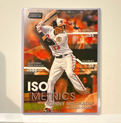 ⭐️13/49⭐️ Topps 2016 Stadium Club Isometrics Manny Machado #I-5 Orioles 5x7 Gold