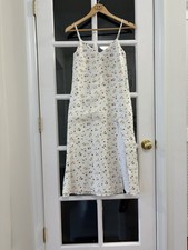 REFORMATION Brianna Side Slit Linen Dress  -  Size 0 - In Bellagio