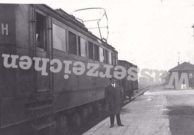 Foto Zug im Bhf Tübingen vor 1938 (BW2796)
