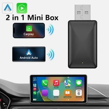 2 in 1 Android Auto Wireless Adapter Wireless CarPlay Adapter Plug Play Radio