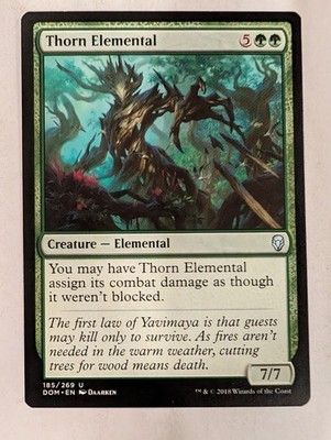 Thorn Elemental - Dominaria - Magic the Gathering MTG Nice!