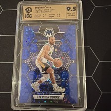 2022-23 Panini Mosaic Fast Break  Stephen Curry #92 Disco Blue 13/85