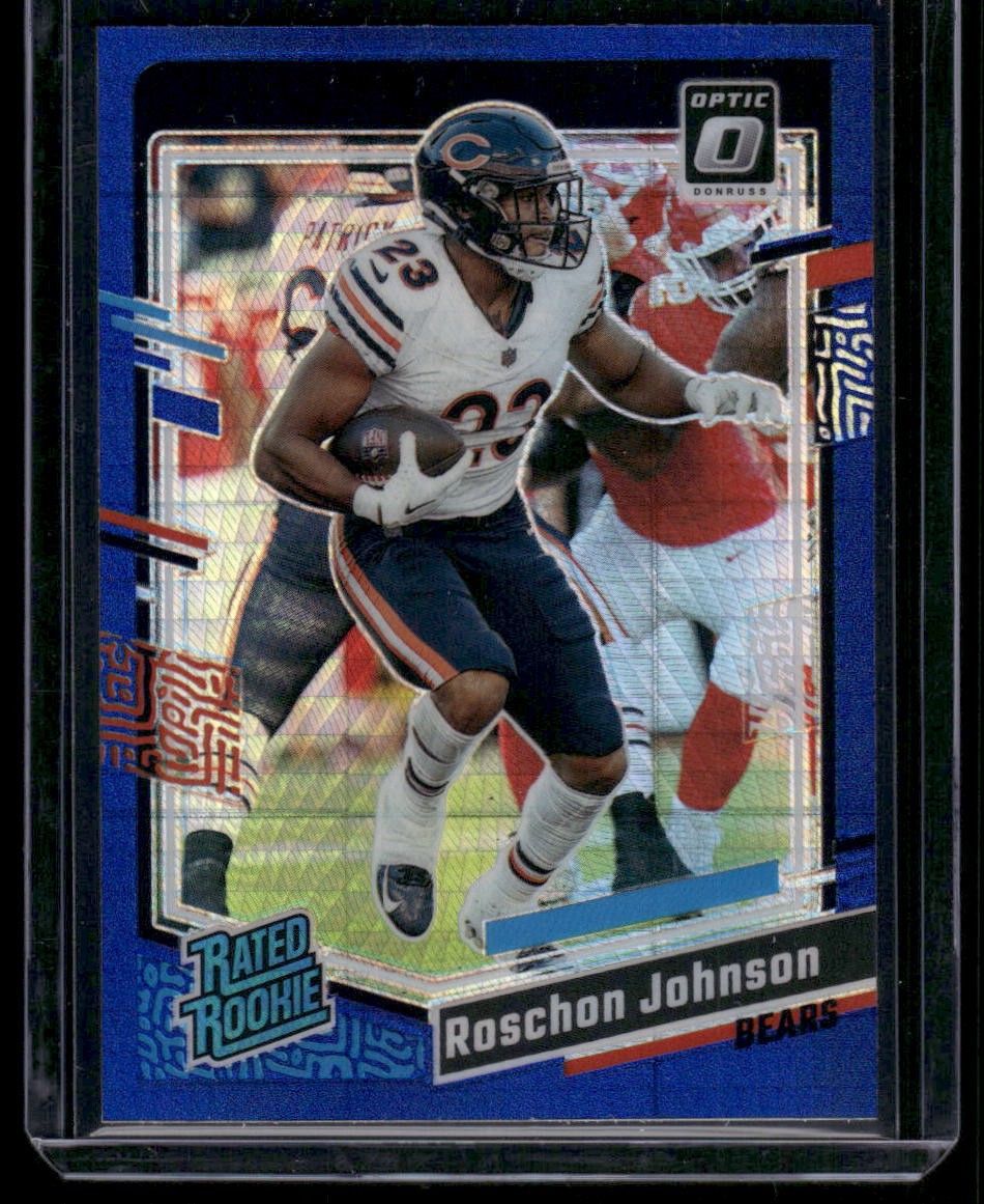 2023 Donruss Optic #217 Roschon Johnson Blue Hyper