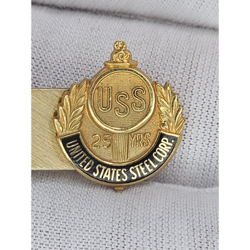 United States Steel Corporation Gold Filled Tie Clip